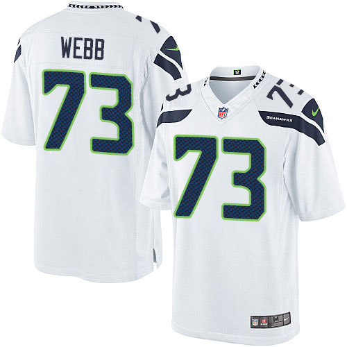 Youth Limited J'Marcus Webb Nike Jersey White Road - #73 NFL Seattle Seahawks